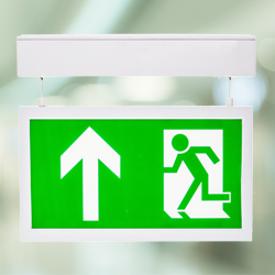 Channel Camber LED Exit Sign Hanging Fitting