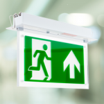 Channel Razor LED Exit Sign Flush Recessed Fitting