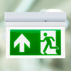 Channel Razor LED Exit Sign Wall Ceiling Mounted