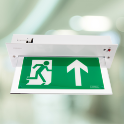Channel Vale LED Exit Sign White